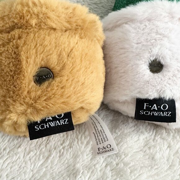 FAO Schwarz Sparklers Lot Of 2 Potted Plant Cactus Stuffed Toy - Picture 3 of 5